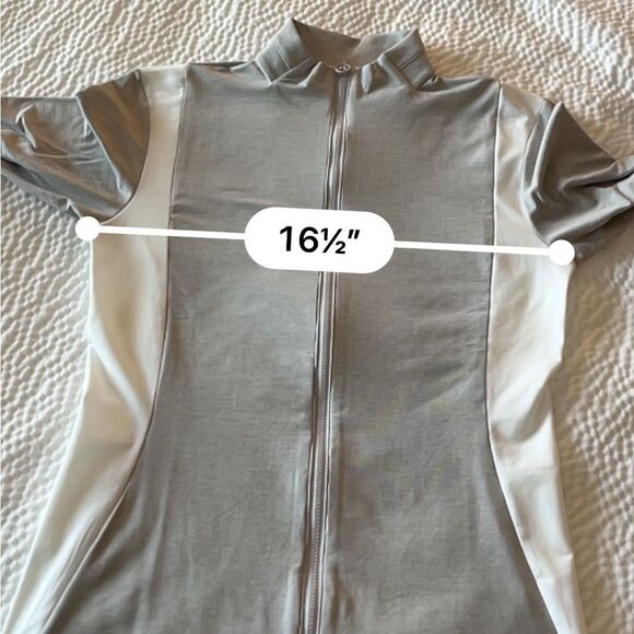 J.Lindeberg Daria Golf Mid Layer Golf Full Zip Micro Chip Melange XS NWOT - Picture 14 of 15